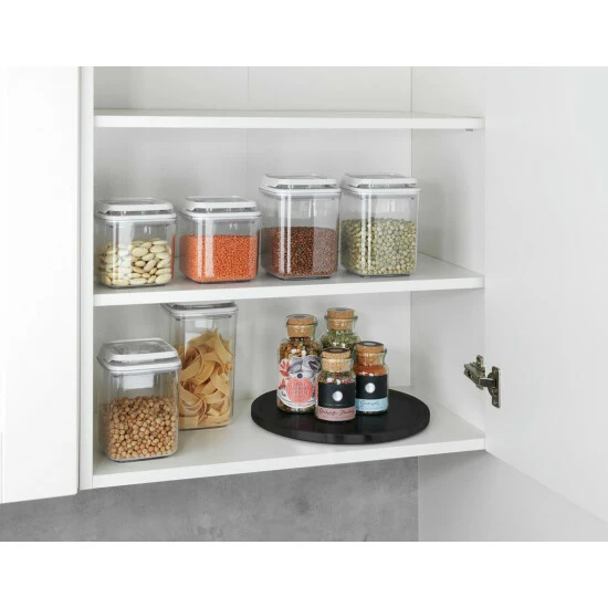 Wenko Schrankrondell Uno Schwarz 5 Wenko Schrankrondell Uno Schwarz – Bild 3