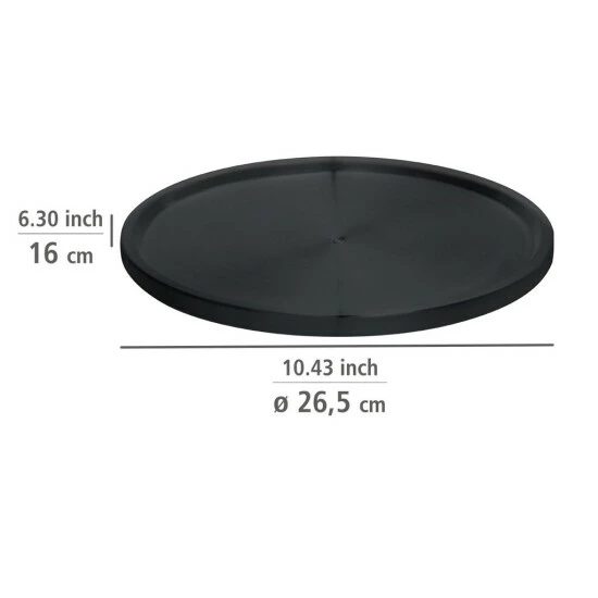 Wenko Schrankrondell Uno Schwarz 8 Wenko Schrankrondell Uno Schwarz – Bild 6