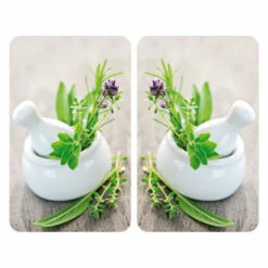 Wenko Herdabdeckplatte Universal Kräutergarten 2er Set