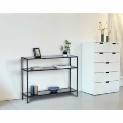 Wenko Konsolentisch Industrial Design, Beistelltisch, Standregal, Flurtisch, Modernes Regal Für Küche, Bad, Wohnzimmer Oder Flur, MDF, Metall, Vintage Look, 2 Böden, Etagen, 100 X 80 X 35 Cm 15 Wenko Konsolentisch Industrial Design, Beistelltisch, Standregal, Flurtisch, Modernes Regal Für Küche, Bad, Wohnzimmer Oder Flur, MDF, Metall, Vintage Look, 2 Böden, Etagen, 100 X 80 X 35 Cm -Günstiges Wenko Geschäft unnamed file 740