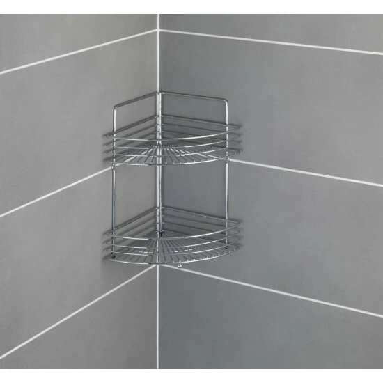 Wenko Eckwandablage Milano Mit 2 Etagen 4 Wenko Eckwandablage Milano Mit 2 Etagen – Bild 2