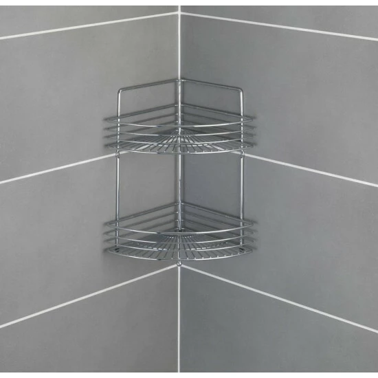 Wenko Eckwandablage Milano Mit 2 Etagen 5 Wenko Eckwandablage Milano Mit 2 Etagen – Bild 3