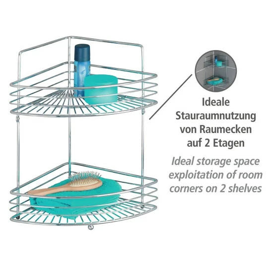 Wenko Eckwandablage Milano Mit 2 Etagen 6 Wenko Eckwandablage Milano Mit 2 Etagen – Bild 4