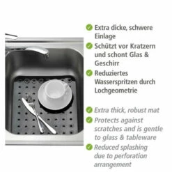 Wenko Spülbeckeneinlage Kristall Eckig Schwarz -Günstiges Wenko Geschäft unnamed file 7443