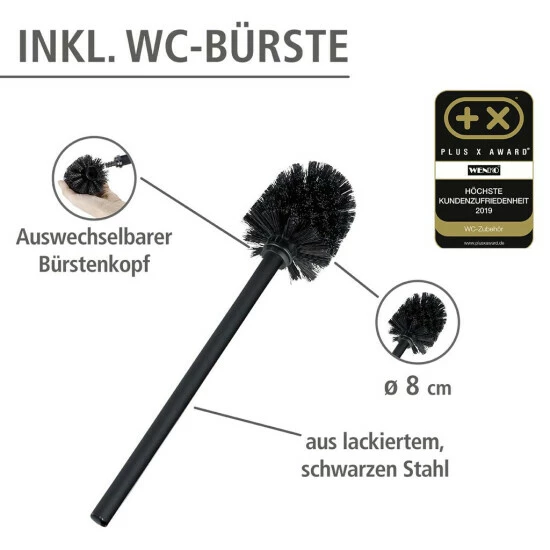 Wenko Stand WC-Garnitur Rivalta Schwarz Matt 9 Wenko Stand WC-Garnitur Rivalta Schwarz Matt – Bild 8