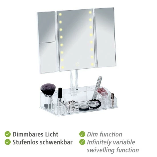 Wenko LED-Standspiegel Mit Organizer Fanano 6 Wenko LED-Standspiegel Mit Organizer Fanano – Bild 4