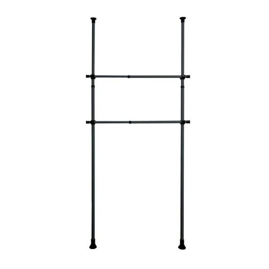 Wenko Kleiderstange Herkules Schwarz 4 Wenko Kleiderstange Herkules Schwarz – Bild 2