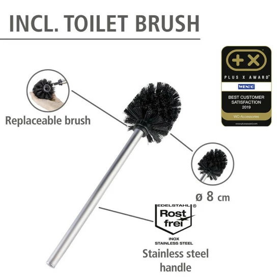 Wenko Stand WC-Garnitur Rivalta Schwarz Matt 11 Wenko Stand WC-Garnitur Rivalta Schwarz Matt – Bild 10