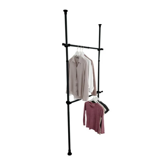 Wenko Kleiderstange Herkules Schwarz 8 Wenko Kleiderstange Herkules Schwarz – Bild 6