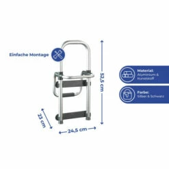 Wenko Badewannen-Einstiegshilfe Secura Silber -Günstiges Wenko Geschäft unnamed file 7744