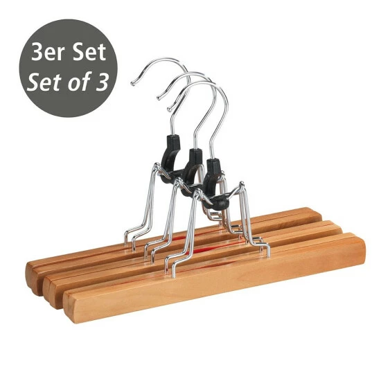 Wenko Hosenklemmbügel 3er Set 4 Wenko Hosenklemmbügel 3er Set – Bild 2