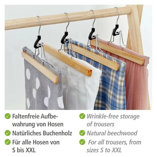 Wenko Hosenklemmbügel 3er Set 6 Wenko Hosenklemmbügel 3er Set – Bild 4