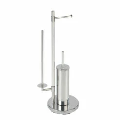 Wenko Stand WC-Garnitur Universalo Neo Edelstahl