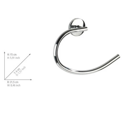 Wenko Handtuchring Cuba Glänzend 7 Wenko Handtuchring Cuba Glänzend – Bild 5