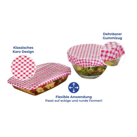 Wenko Topfhauben-Set Karo Klassik 12-teilig 9 Wenko Topfhauben-Set Karo Klassik 12-teilig – Bild 7