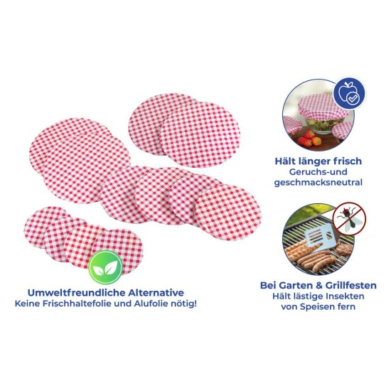 Wenko Topfhauben-Set Karo Klassik 12-teilig 11 Wenko Topfhauben-Set Karo Klassik 12-teilig – Bild 9