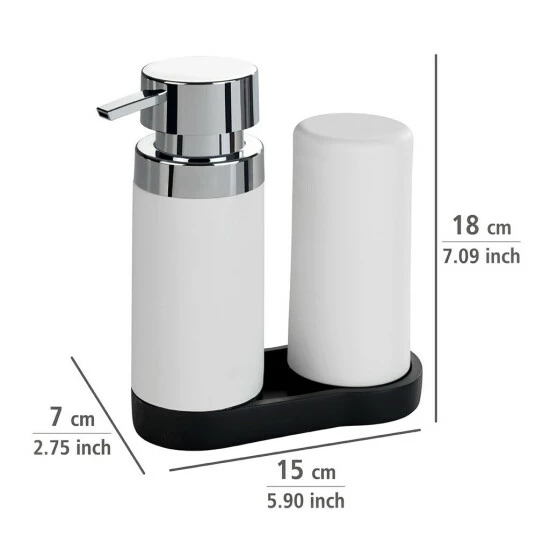 Wenko Easy Squeez-e Spülstation Weiß 7 Wenko Easy Squeez-e Spülstation Weiß – Bild 5