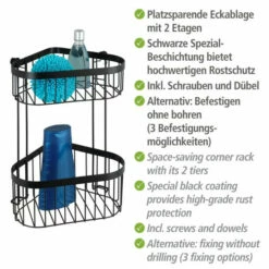 Wenko Eckregal 2 Etagen Classic Plus Black -Günstiges Wenko Geschäft unnamed file 7920