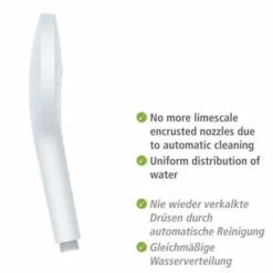 Wenko Duschkopf Automatic Cleaning Weiß Ø 12 Cm -Günstiges Wenko Geschäft unnamed file 7932