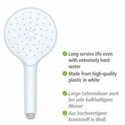 Wenko Duschkopf Automatic Cleaning Weiß Ø 12 Cm -Günstiges Wenko Geschäft unnamed file 7933