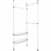 WENKO Teleskop-System Herkules Duo - Verstellbares Ordnungssystem, Garderoben-System, Stahl, 164-215 X 165-300 X 38 Cm, Wei -Günstiges Wenko Geschäft unnamed file 8004