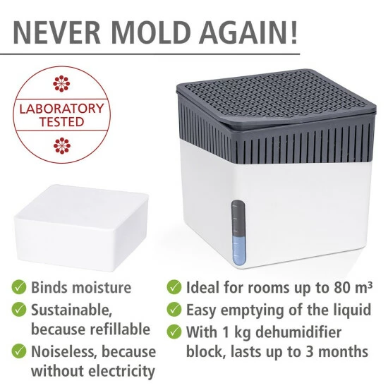 Wenko Raumentfeuchter Cube Nachfüller 1000 G 4 Wenko Raumentfeuchter Cube Nachfüller 1000 G – Bild 2