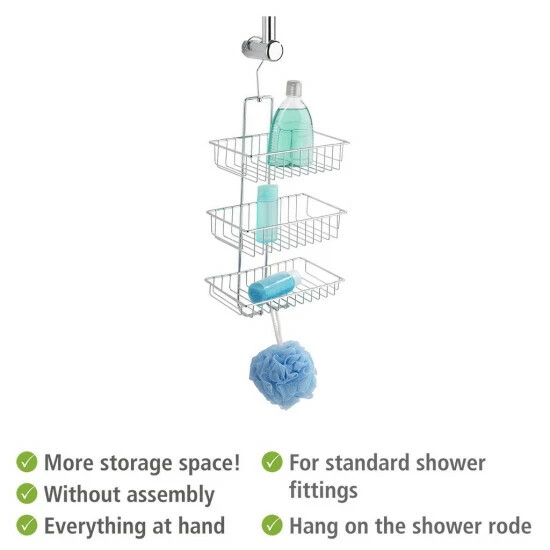 Wenko Exclusiv Duschcaddy Nivala 3 Ablagen 5 Wenko Exclusiv Duschcaddy Nivala 3 Ablagen – Bild 3