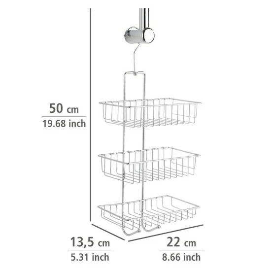 Wenko Exclusiv Duschcaddy Nivala 3 Ablagen 7 Wenko Exclusiv Duschcaddy Nivala 3 Ablagen – Bild 5