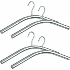 Wenko Kleiderbügel Dry 4er Set Edelstahl