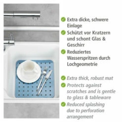 Wenko Spülbeckeneinlage Kristall Eckig Blau -Günstiges Wenko Geschäft unnamed file 8275