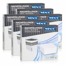 Wenko 50250100 Design Raumentfeuchter Cube Nachfüller 1000g (6er Pack)