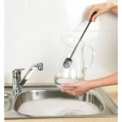 WENKO Silikon Flaschenbürste, Extralang, Länge 38 Cm | Inkl. 2er Set Reinigungsschwämme Gratis -Günstiges Wenko Geschäft unnamed file 8321