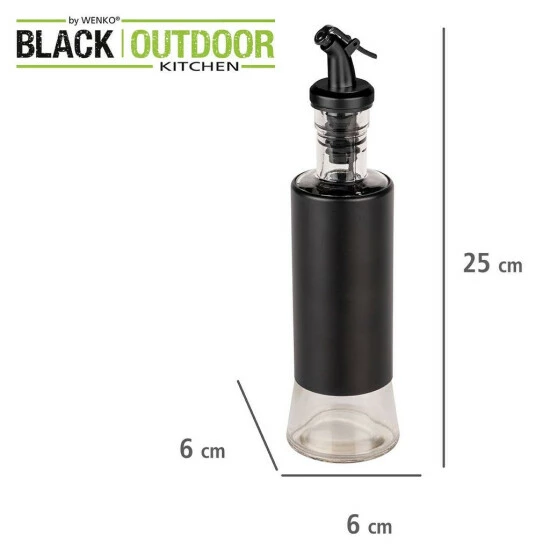 Wenko Öl & Essig Spender Boga 0,3 L Schwarz 17 Wenko Öl & Essig Spender Boga 0,3 L Schwarz – Bild 15