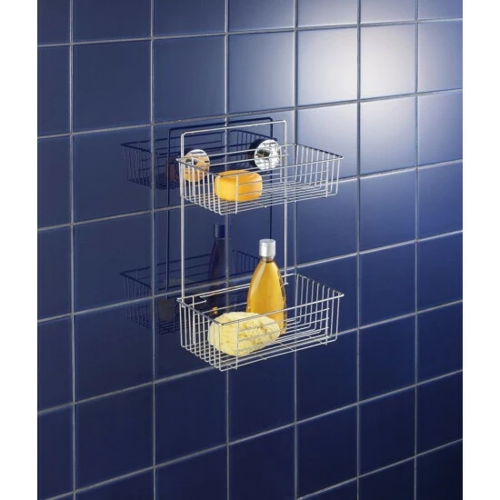 WENKO Vacuum-Loc Wandregal 2 Etagen Bari, Befestigen Ohne Bohren; 20889800 16 WENKO Vacuum-Loc Wandregal 2 Etagen Bari, Befestigen Ohne Bohren; 20889800 – Bild 14