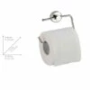 WENKO Power-Loc Toilettenpapierrollenhalter Simple, Befestigen Ohne Bohren; 17838100