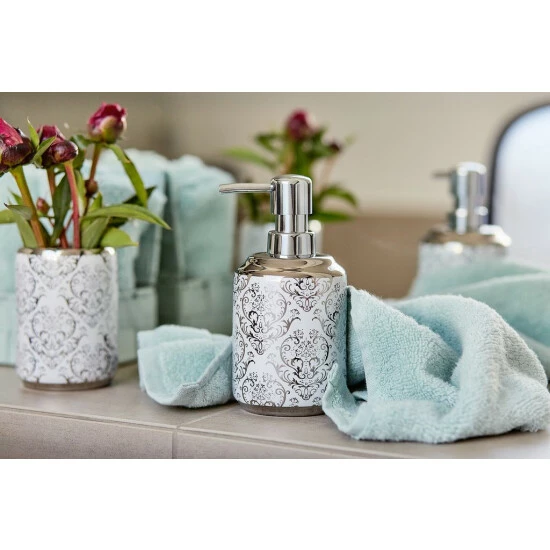 Wenko Bad-Accessoires Set Barock 3-teilig 6 Wenko Bad-Accessoires Set Barock 3-teilig – Bild 4