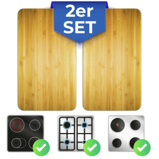 Wenko Herdabdeckplatte Universal Holz-Optik 2er Set 11 Wenko Herdabdeckplatte Universal Holz-Optik 2er Set – Bild 9