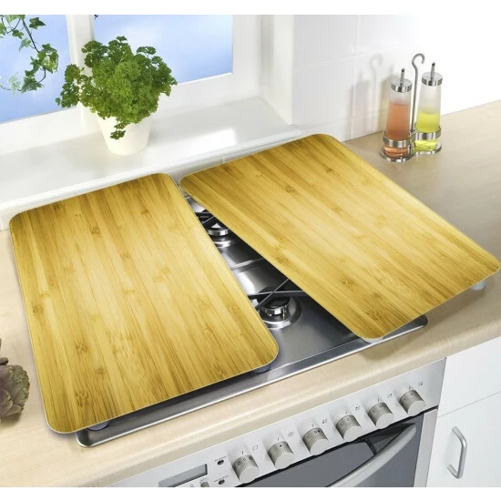 Wenko Herdabdeckplatte Universal Holz-Optik 2er Set 12 Wenko Herdabdeckplatte Universal Holz-Optik 2er Set – Bild 10