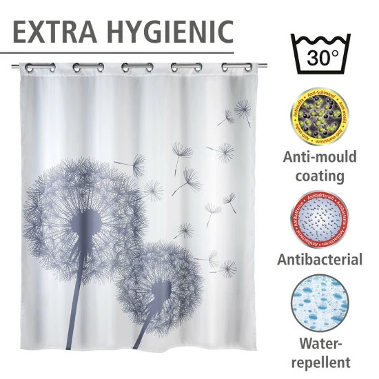 Wenko Anti-Schimmel Duschvorhang Astera Flex 11 Wenko Anti-Schimmel Duschvorhang Astera Flex – Bild 9