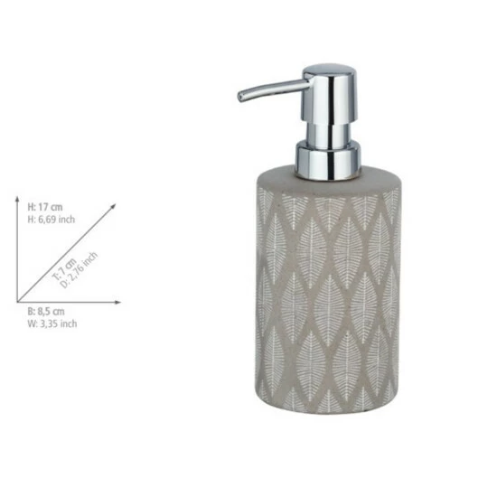 Wenko Seifenspender Tupian Grau Keramik 5 Wenko Seifenspender Tupian Grau Keramik – Bild 3