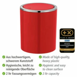 Wenko Schwingdeckeleimer Inca Red 19 Wenko Schwingdeckeleimer Inca Red -Günstiges Wenko Geschäft unnamed file 8599