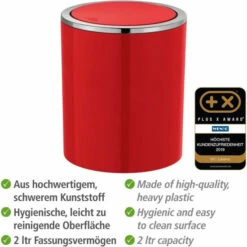 Wenko Schwingdeckeleimer Inca Red 25 Wenko Schwingdeckeleimer Inca Red -Günstiges Wenko Geschäft unnamed file 8605
