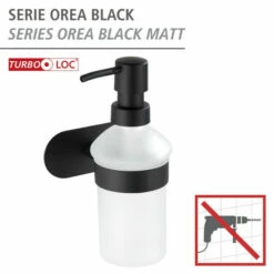 Wenko Turbo-Loc® Edelstahl Seifenspender Orea Black Matt -Günstiges Wenko Geschäft unnamed file 8627