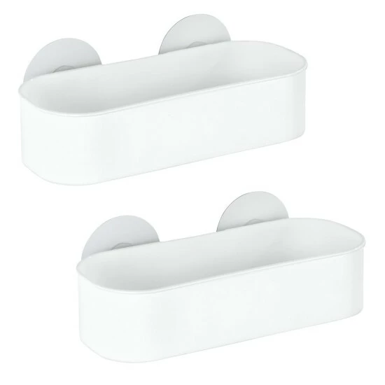 Wenko Static-Loc® Wandablage Osimo Weiß, 2er Set 3 Wenko Static-Loc® Wandablage Osimo Weiß, 2er Set