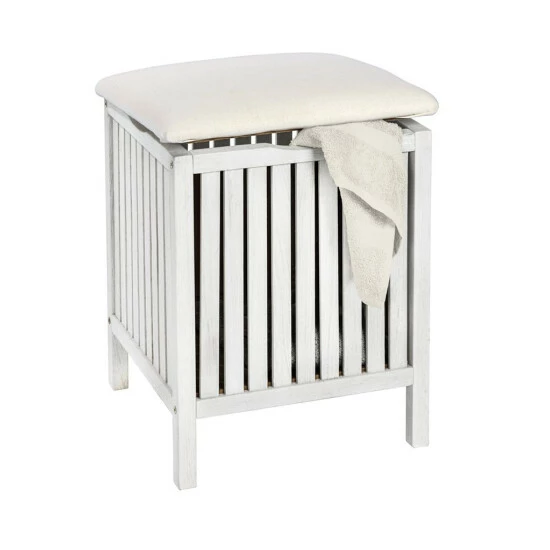 Wenko Hocker Norway Weiß Mit Wäschesammler 9 Wenko Hocker Norway Weiß Mit Wäschesammler – Bild 7