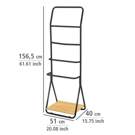 Wenko Handtuchhalter Verona Schwarz 7 Wenko Handtuchhalter Verona Schwarz – Bild 5