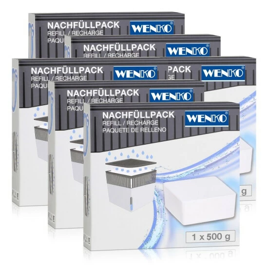 Wenko 50260100 Design Raumentfeuchter Cube Nachfüller 500g (6er Pack) 3 Wenko 50260100 Design Raumentfeuchter Cube Nachfüller 500g (6er Pack)