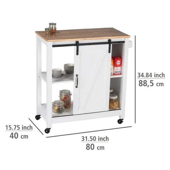 Wenko Küchenwagen Landhaus 6 Wenko Küchenwagen Landhaus – Bild 4