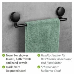 Wenko Static-Loc® Plus Badetuchstange Pavia Schwarz 20 Wenko Static-Loc® Plus Badetuchstange Pavia Schwarz -Günstiges Wenko Geschäft unnamed file 9064