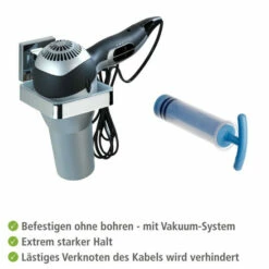 Wenko Vacuum-Loc® Haartrocknerhalter Quadro Edelstahl 23 Wenko Vacuum-Loc® Haartrocknerhalter Quadro Edelstahl -Günstiges Wenko Geschäft unnamed file 9158